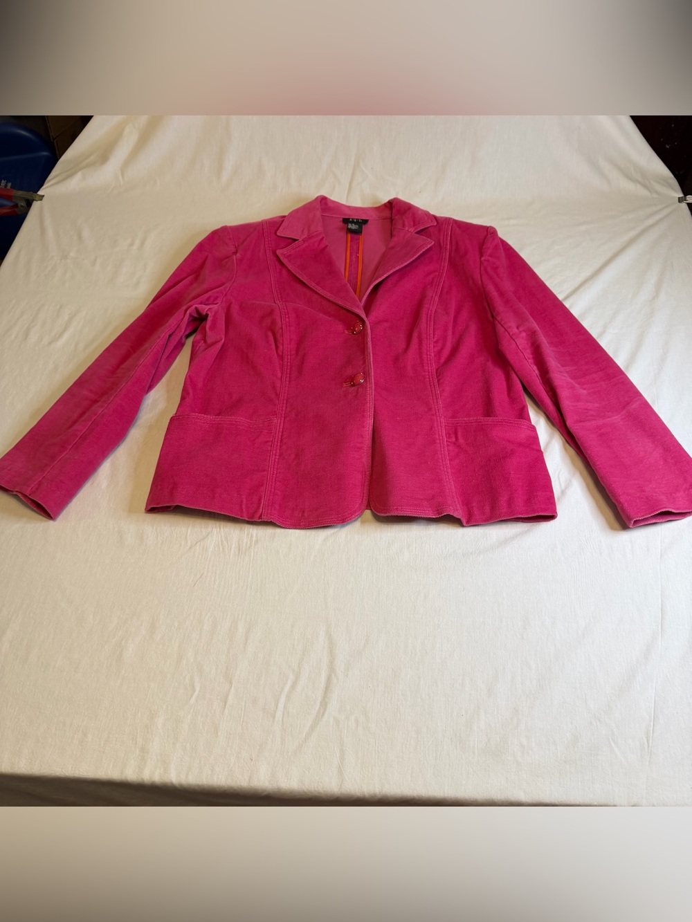 R.Q.T Bright Pink Women's Tailored Blazer Jacket